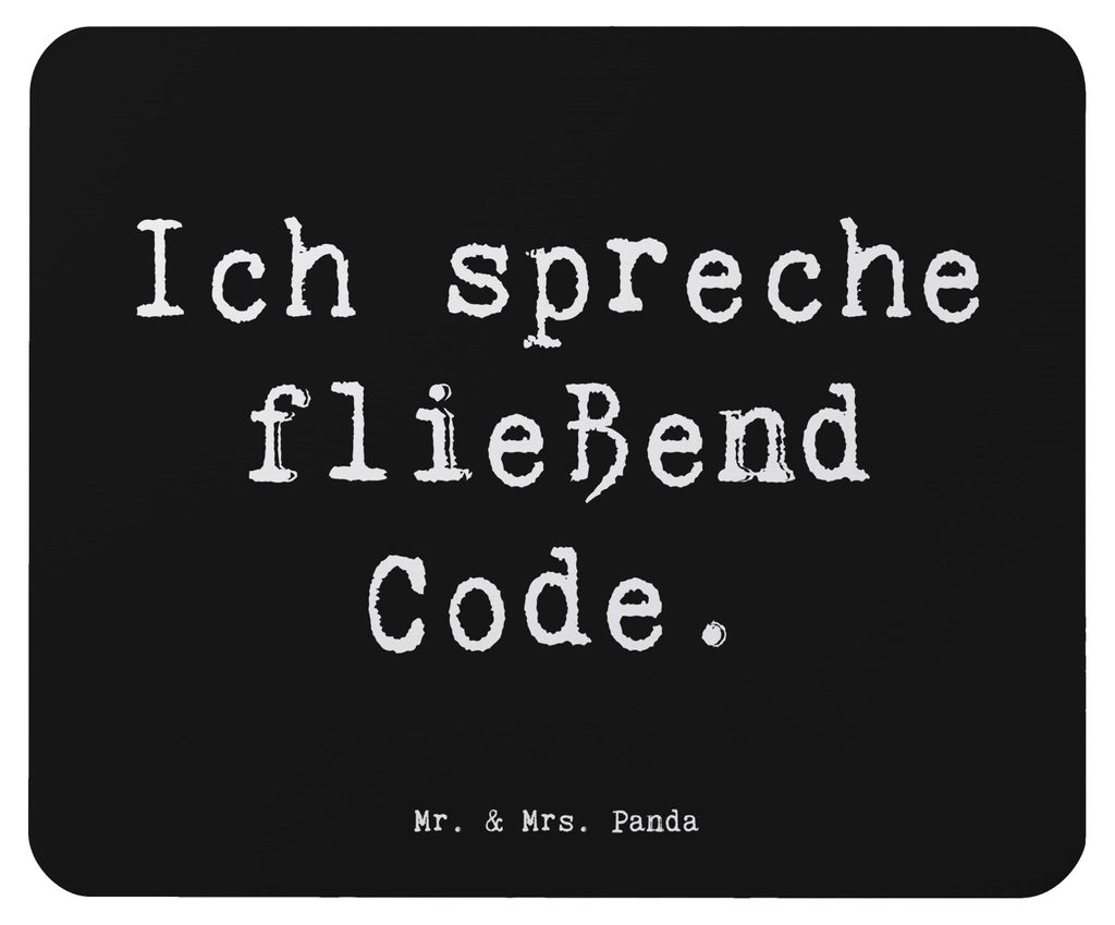 Mr. & Mrs. Panda Mousepad Spruch Code Meister - Schwarz - Geschenk, Mauspad, Berufsleben, pc, laptop, Softwareentwicklung, Geschenke mit Herz, IT-B...