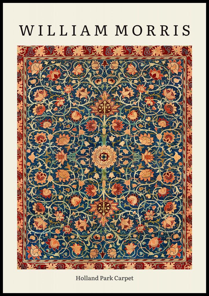 Poster 70x100cm Design Holland Park, Morris Vintage für das Wohnzimmer