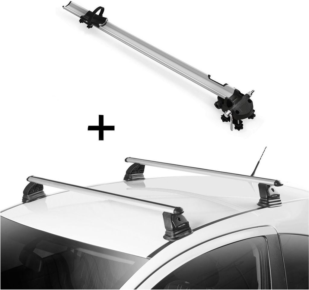 Fahrradträger Bike Pro + Dachträger VDP EVO ALU kompatibel mit für Mercedes Classe E Coupè (C207) 2 Türer 2009-2016