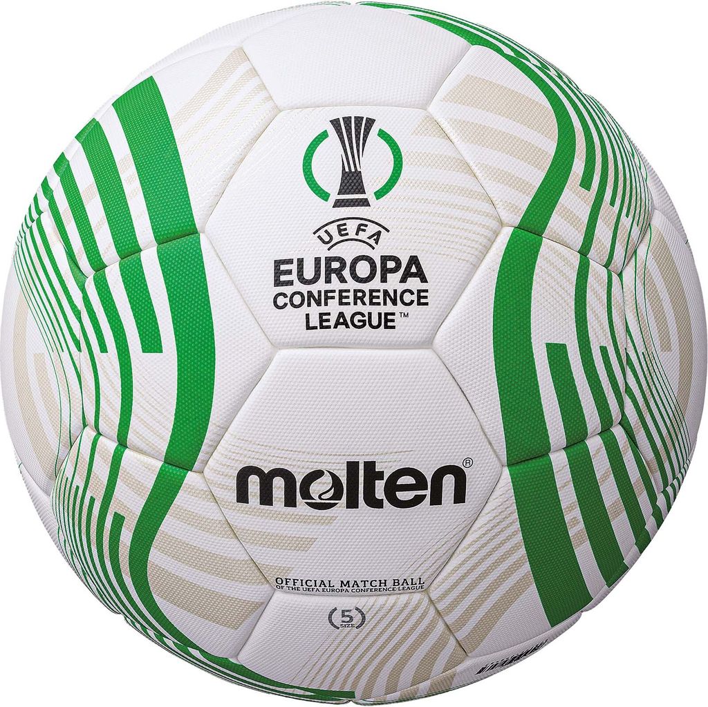 Molten Fußball F5C5000 Europa Conference League Fußball weiß grün Gr 5