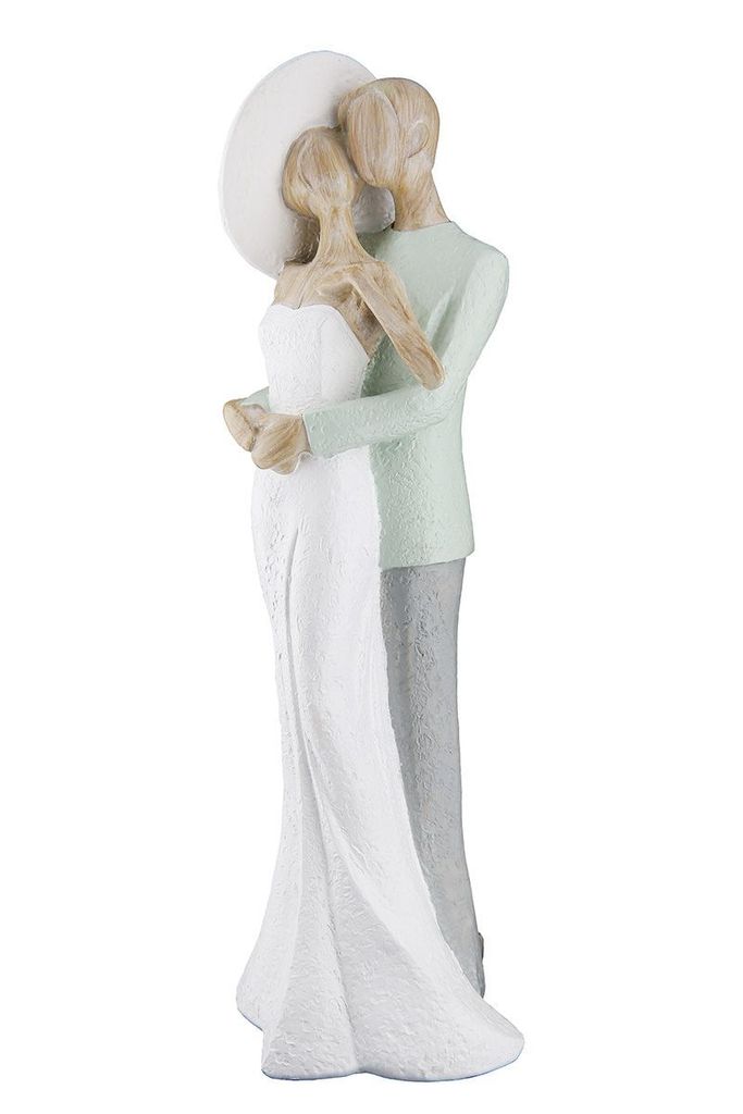 Gilde Figur, Paar, "Elegant", Kunstharz, grün, weiß, VE 2, Produktbild 