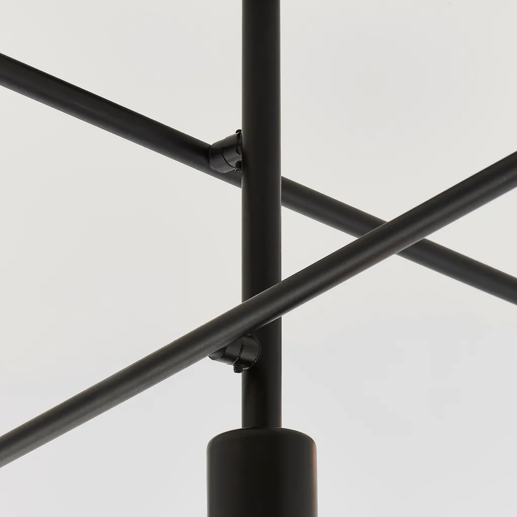 Plafonnier Métal Multi-bras 5 Lampes E27 40W Finition Studio Design - 6