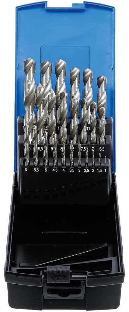 Forets HSS Haute Précision 1-13 mm D-Work - 25 Mèches Acier Durable