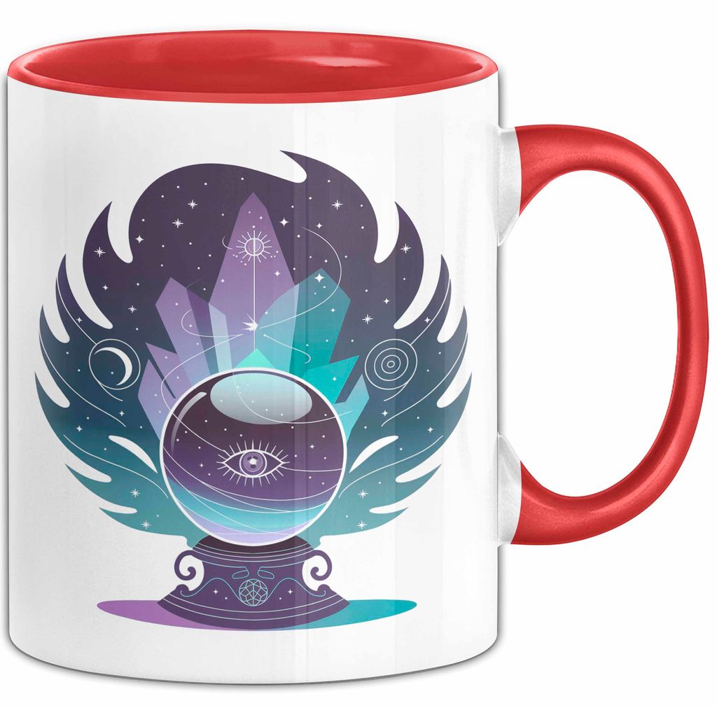 Spiritueller Suchender Tasse Geschenkidee für Innere Reise (Rot)