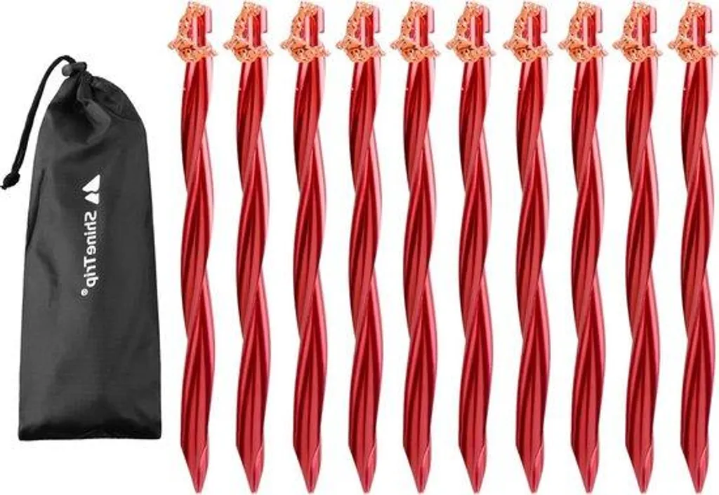 Piquets de tente rouges 25 cm : finis les sardines tordues en camping