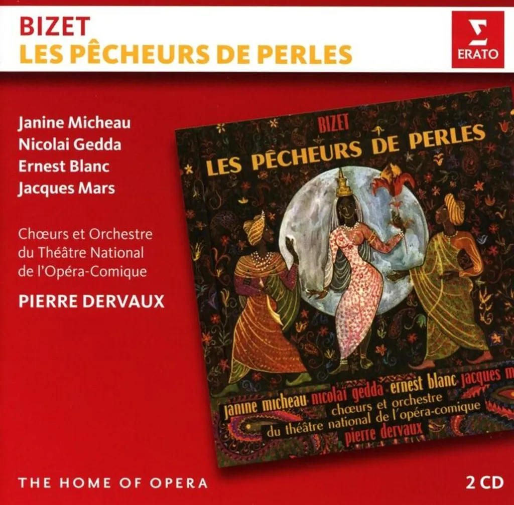 Album Opéra Les Pêcheurs de Perles Bizet 2 CD Nicolai Gedda Blanc EMI