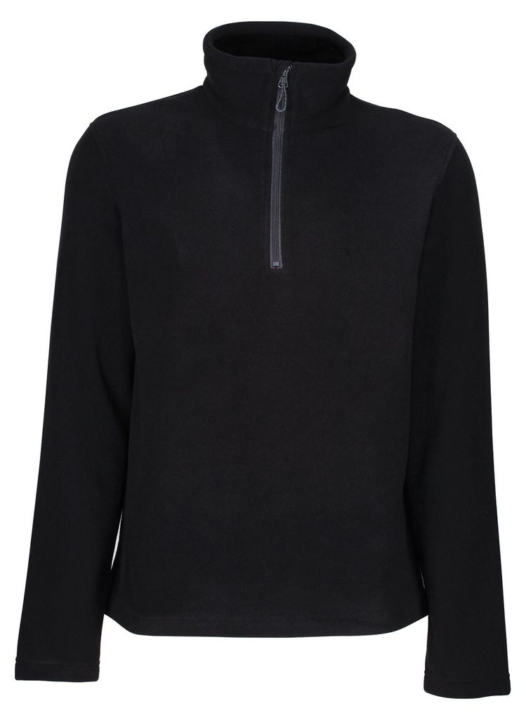 Regatta - "Honestly Made" Fleecejacke mit halbem Reißverschluss für Herren FK2037 (M) (Schwarz)