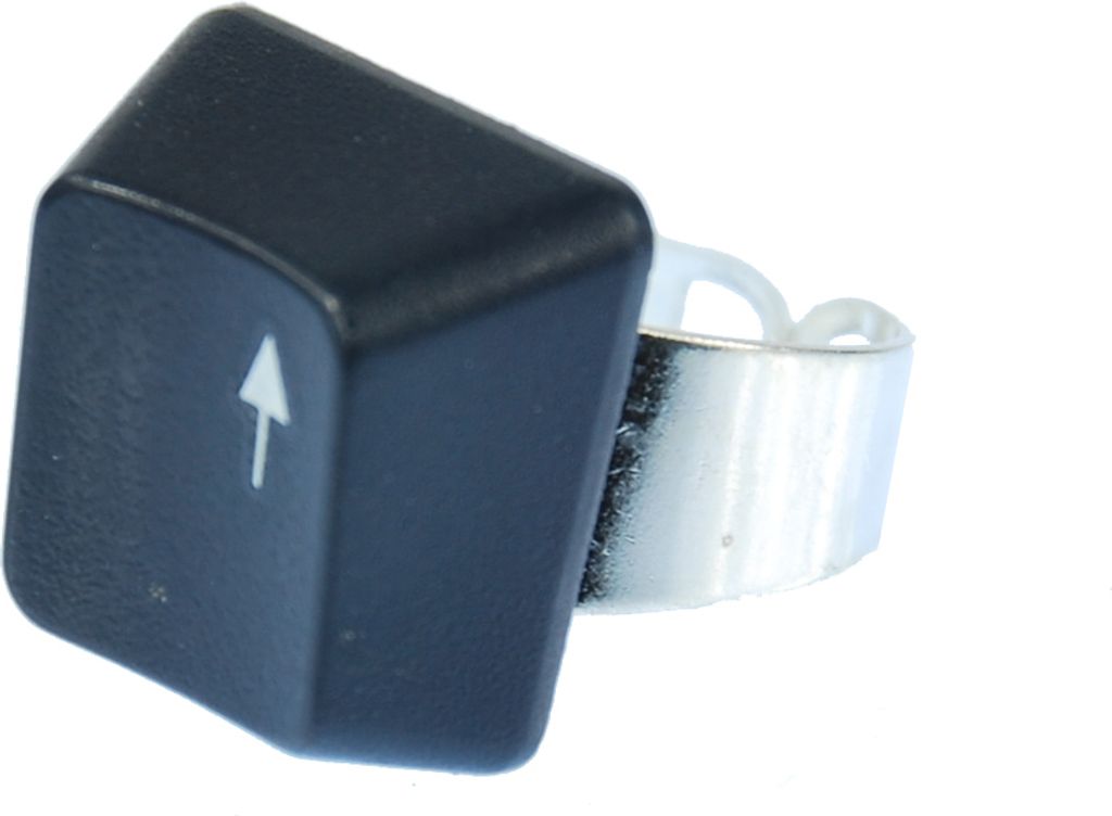 Tastaturring PC Zeichen Pfeil nach oben Taste Ring Miniblings Computer Tastatur