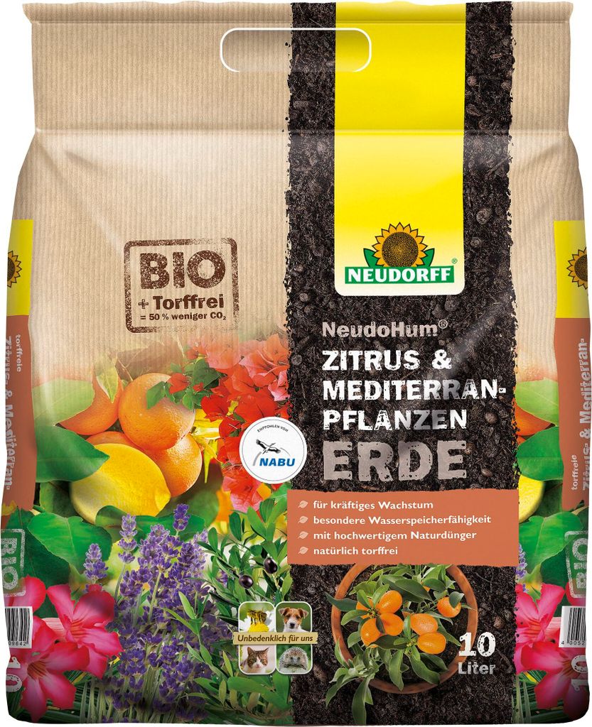 Neudorff NeudoHum Zitrus- & MediterranpflanzenErde 10 Liter Produktbild 