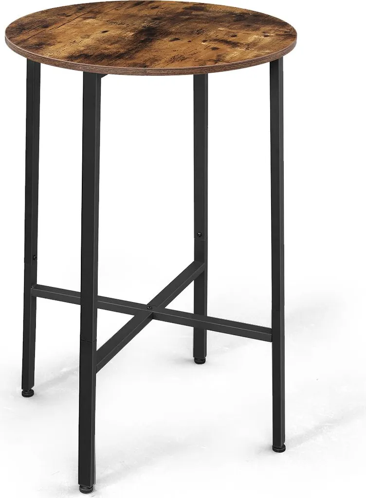 Table haute de bar industrielle pour petit déjeuner et apéritif Loft