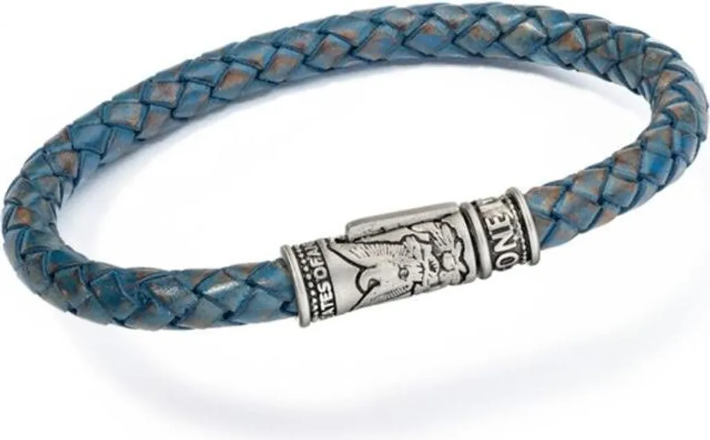 Bracciale Rock AN Jewels AA.P253SABL.M | Acciaio Blu da Uomo Grintoso