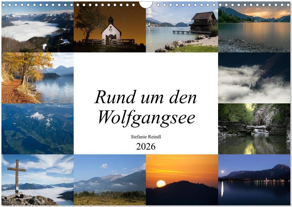 Rund um den Wolfgangsee (Wandkalender 2026 DIN A3 quer), CALVENDO Monatskalender