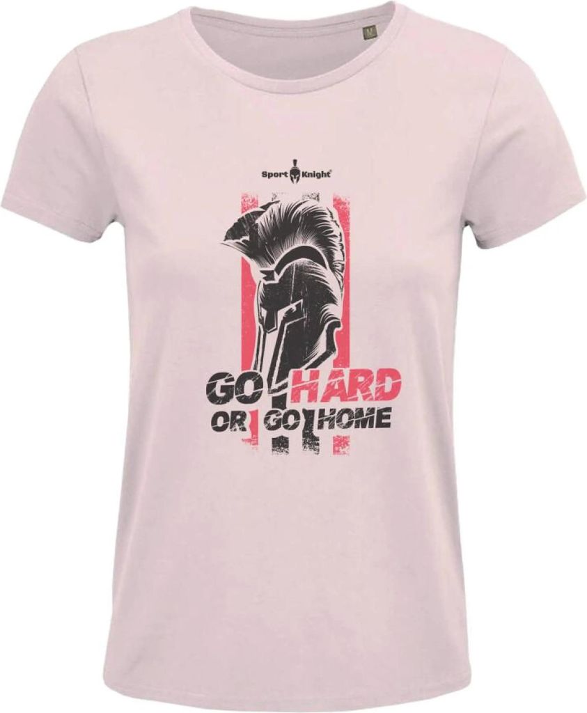 Sport-Knight Damen Fitness T-Shirt "Go Hard or Go Home" Organisch Classic