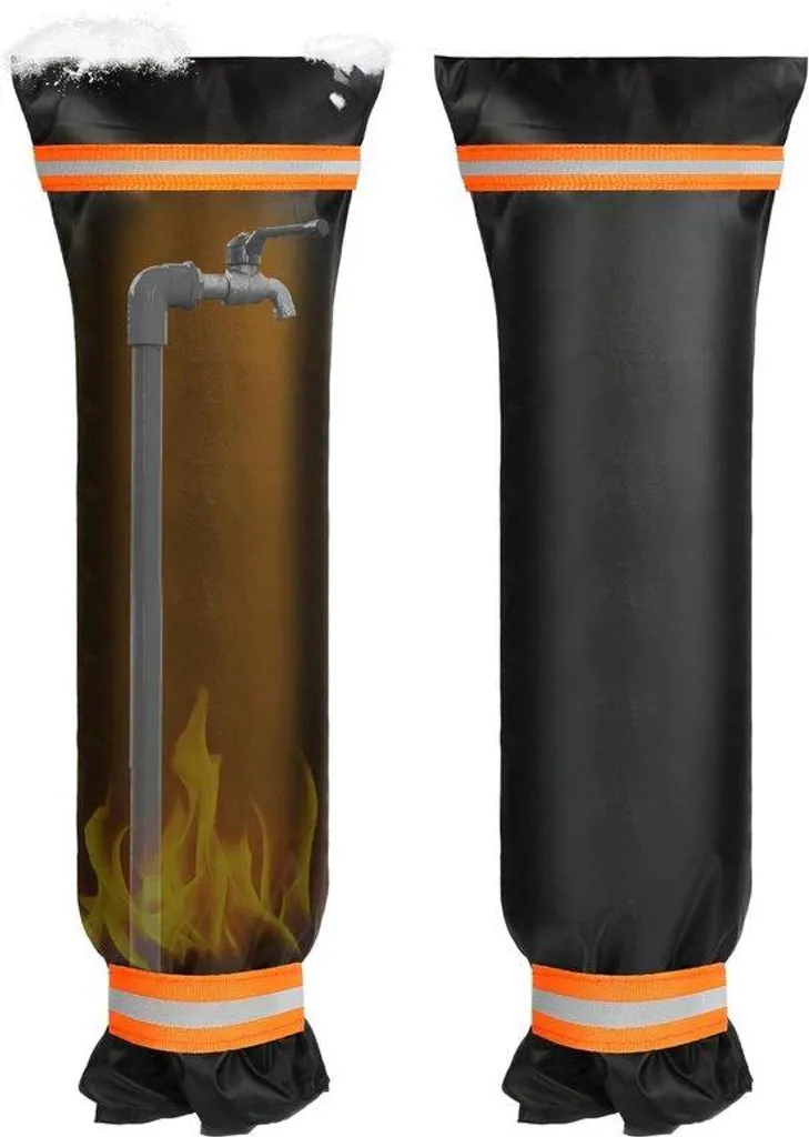 Protection hivernale pour tuyau d'arrosage et robinet extérieur - 64 cm