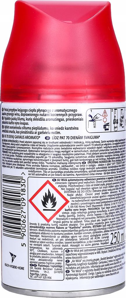 6x Air Wick Freshmatic Mulled Wine Refill 250ml | Vůně Obrázek produktu 2