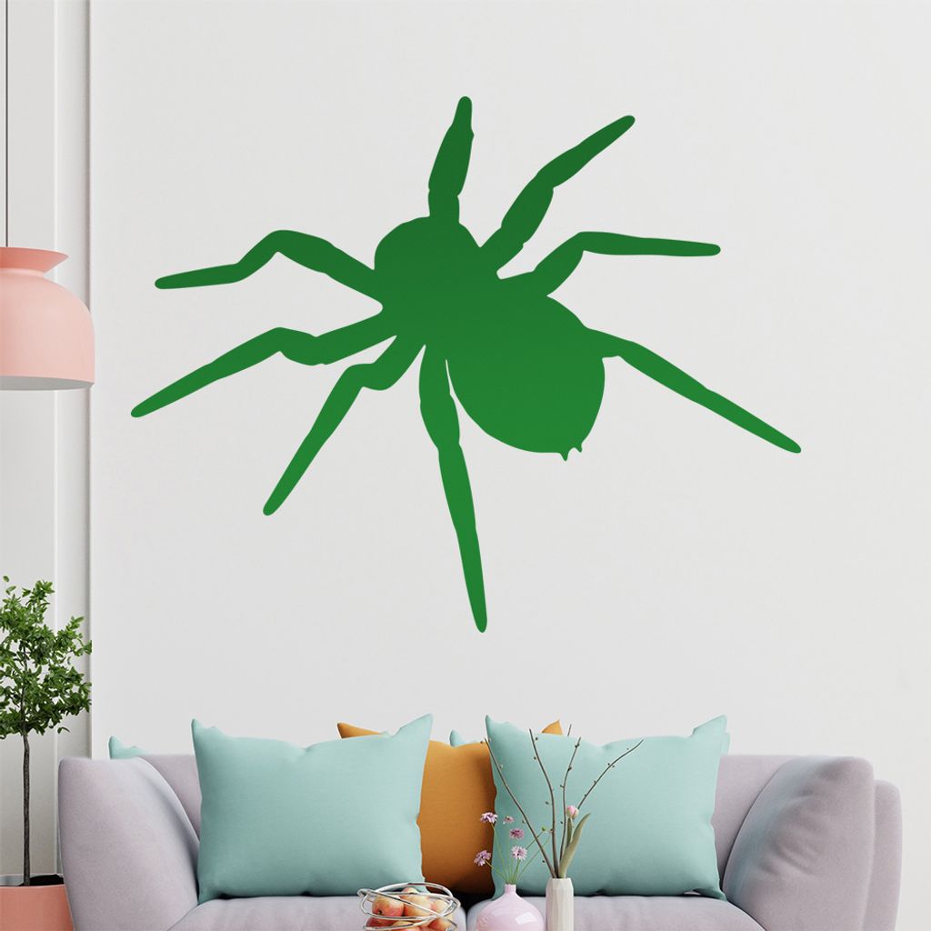 KIWISTAR Spinne - Spinnweben Vogelspinne Zecke Wandtattoo in 6 Größen - Wandaufkleber Wall Sticker - Dekoration, Küche, Wohnzimmer, Schlafzimmer...