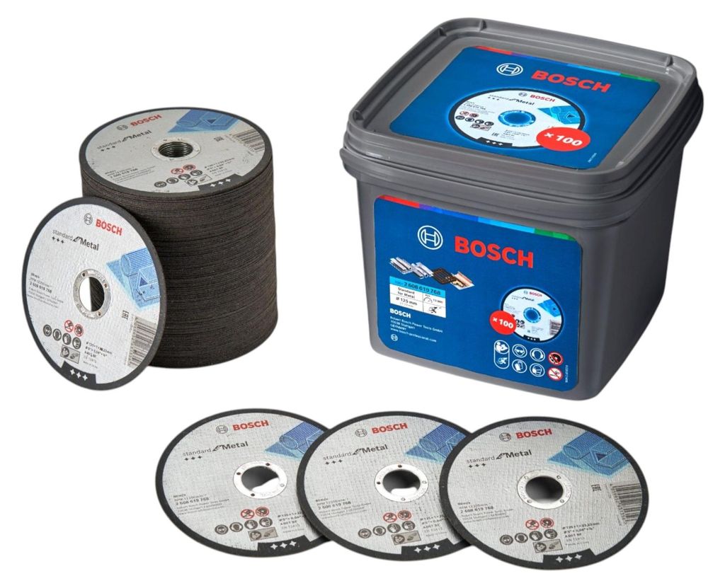 Bosch Tarcza do cięcia metalu 125 mm x 1,0 mm, 100 sztuk Obrázok produktu 