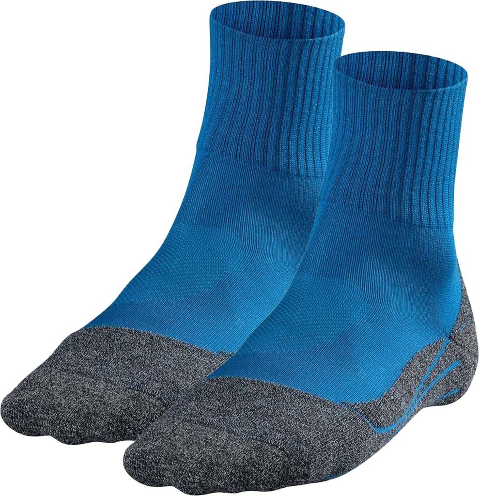 FALKE Herren Sportsocken 2er Pack - TK2 Short Cool, Trekking- und Wandersocken, unifarben Blau (Galaxy Blue) 39-41