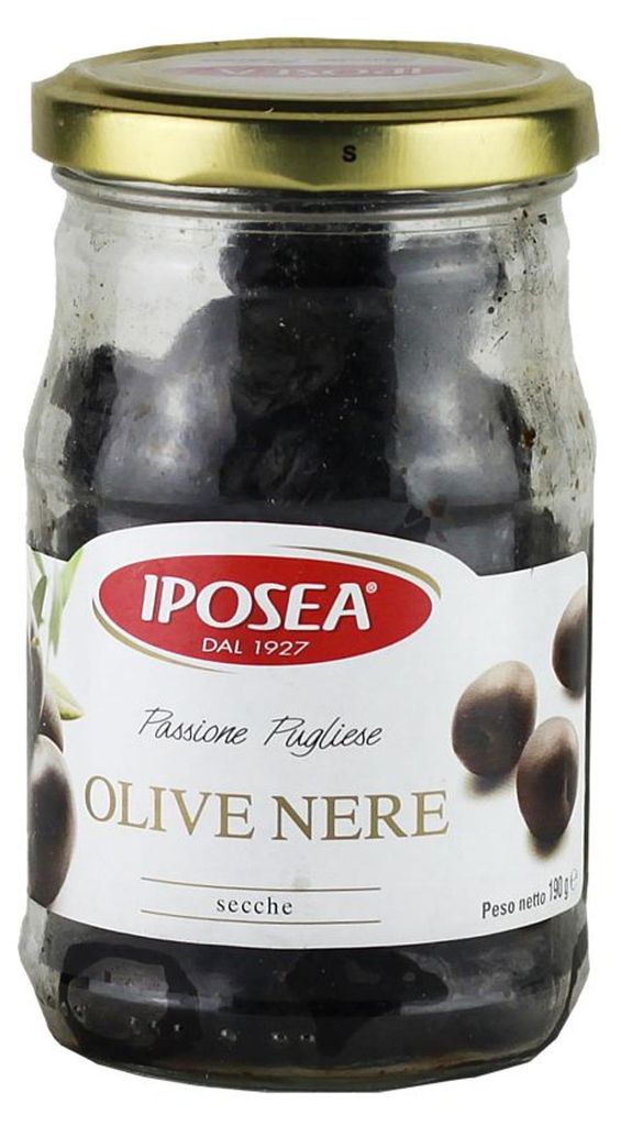 Olives noires séchées aux épices, 190 g, marque Iposea Image du produit 