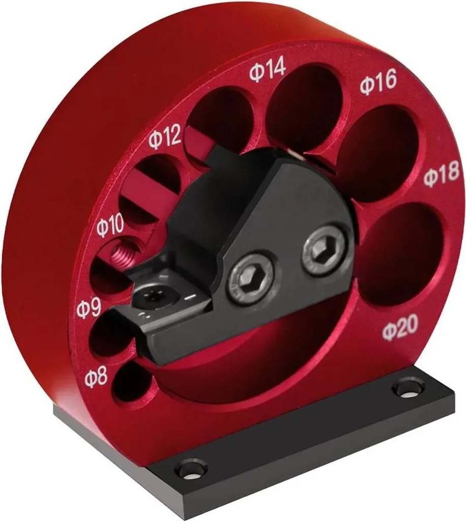 Kit de Chevillage en Alliage Aluminium Rouge avec 8 Diamètres de Coupe