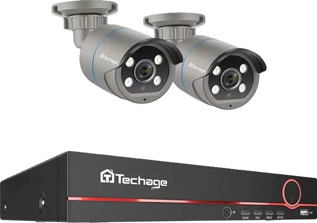 Kit Vidéosurveillance IP 4MP avec Enregistreur NVR et Audio Intégré