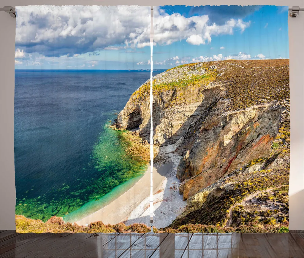 Rideau pour Salon Ambiance Bretagne : Décoration Murale et Fenêtre