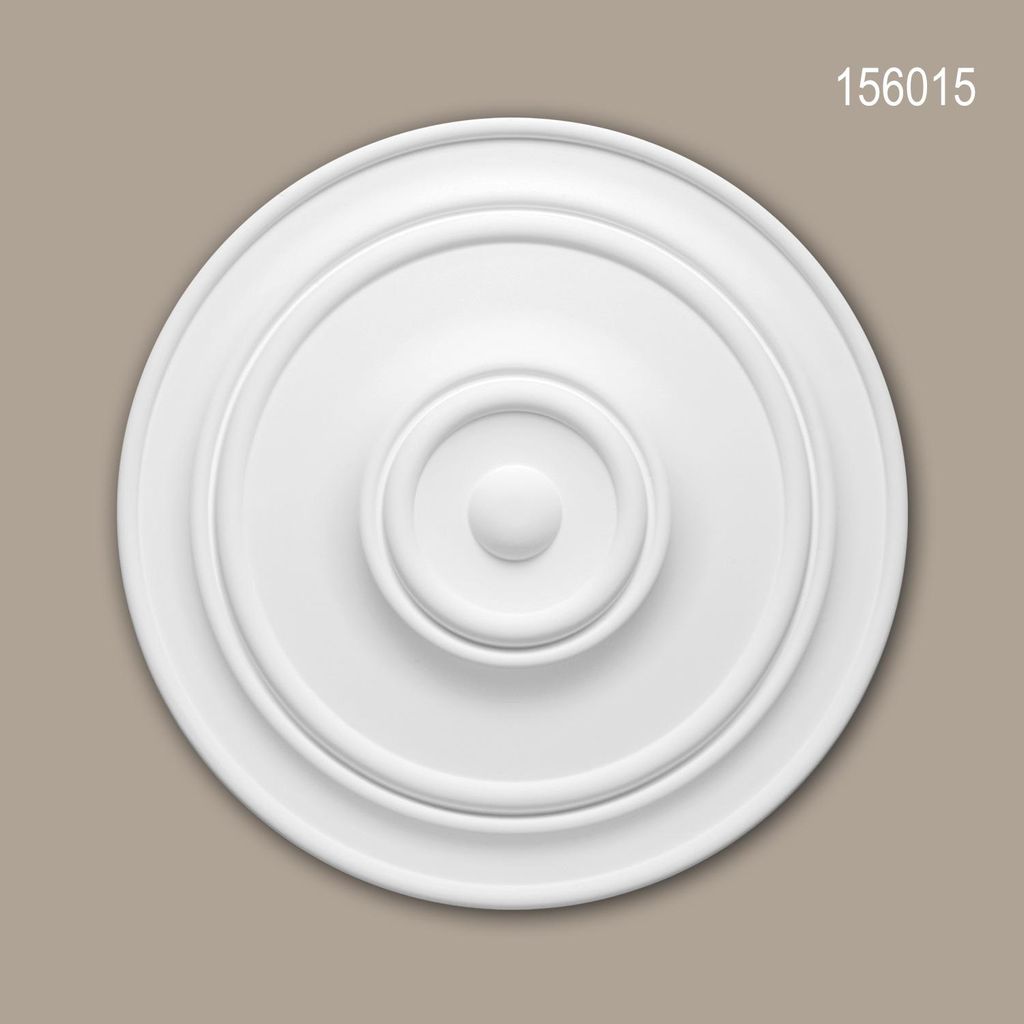 PROFHOME 156015 Rosette aus Polyurethan Deckenrosette Produktbild 