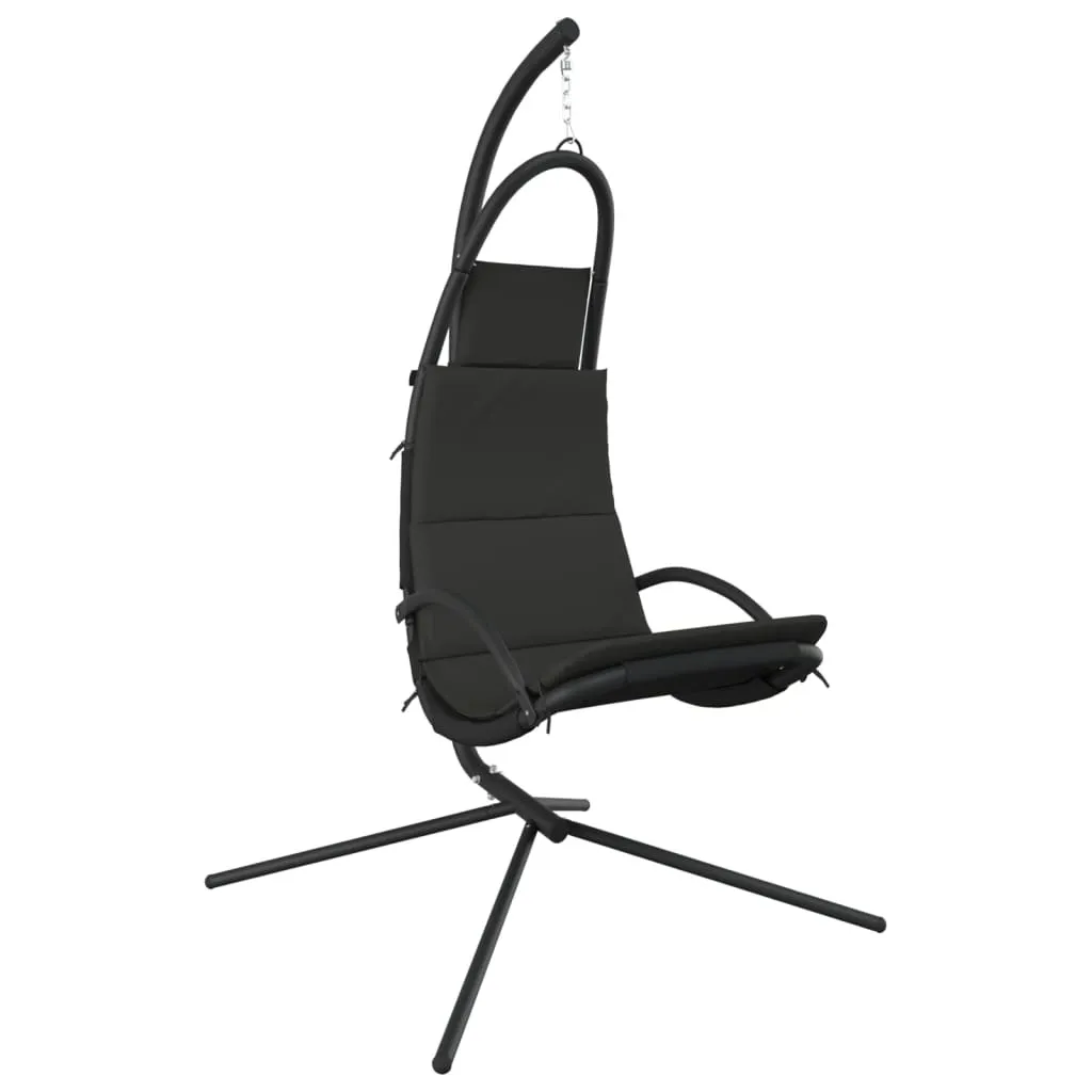 vidaXL Sedia Pensile da Giardino Grigio Scuro: Comfort e Acciaio Robusto