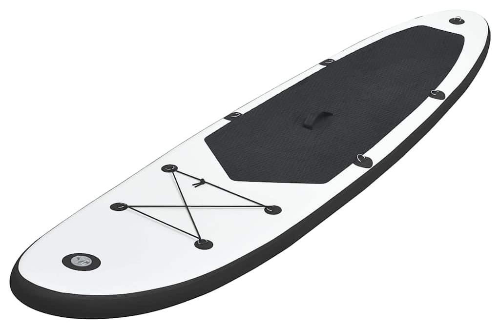 vidaXL Aufblasbares Stand Up Paddle Board Set Schwarz und Weiß