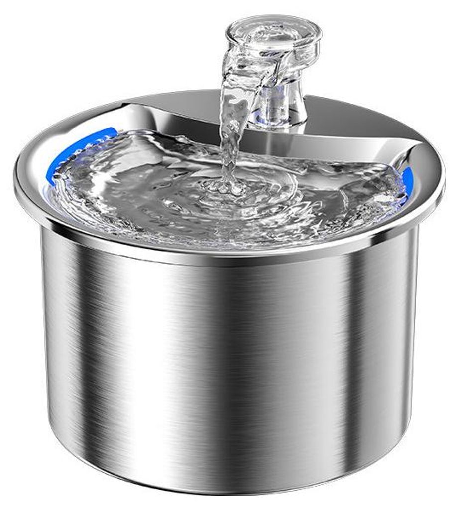Zimilo, napájecí fontána pro kočky, nerezová ocel, 2 litry. Obrázek produktu 
