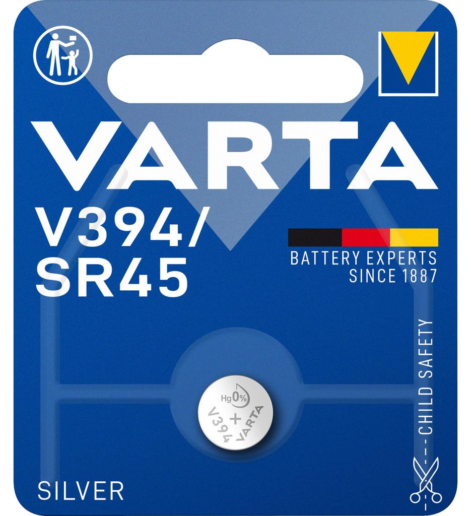 Varta Primary Silver Button V394, Einwegbatterie, Produktbild 