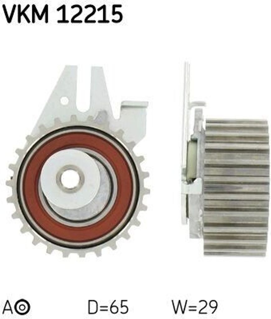 SKF VKM 12215 Spannrolle, Zahnriemen OE 7782192 kompatibel mit Brava, Bravo, Marea, Lanc Y