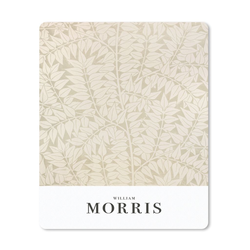 MuchoWow Mauspad Mousepad Blätter - Muster - William Morris - Pflanzen - Kunst 30x40 cm - Mousepads - Maus Mat - Pad - Mausunterlage - Mausmatten