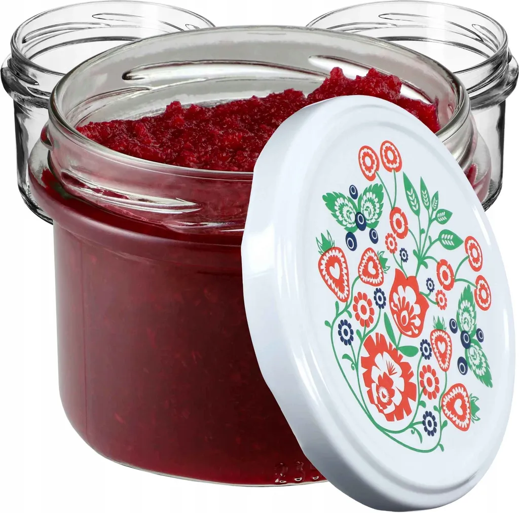 Ingrosso 50 Vasetti Conserve KADAX 235ml Tartu Coperchio Folklore FI82