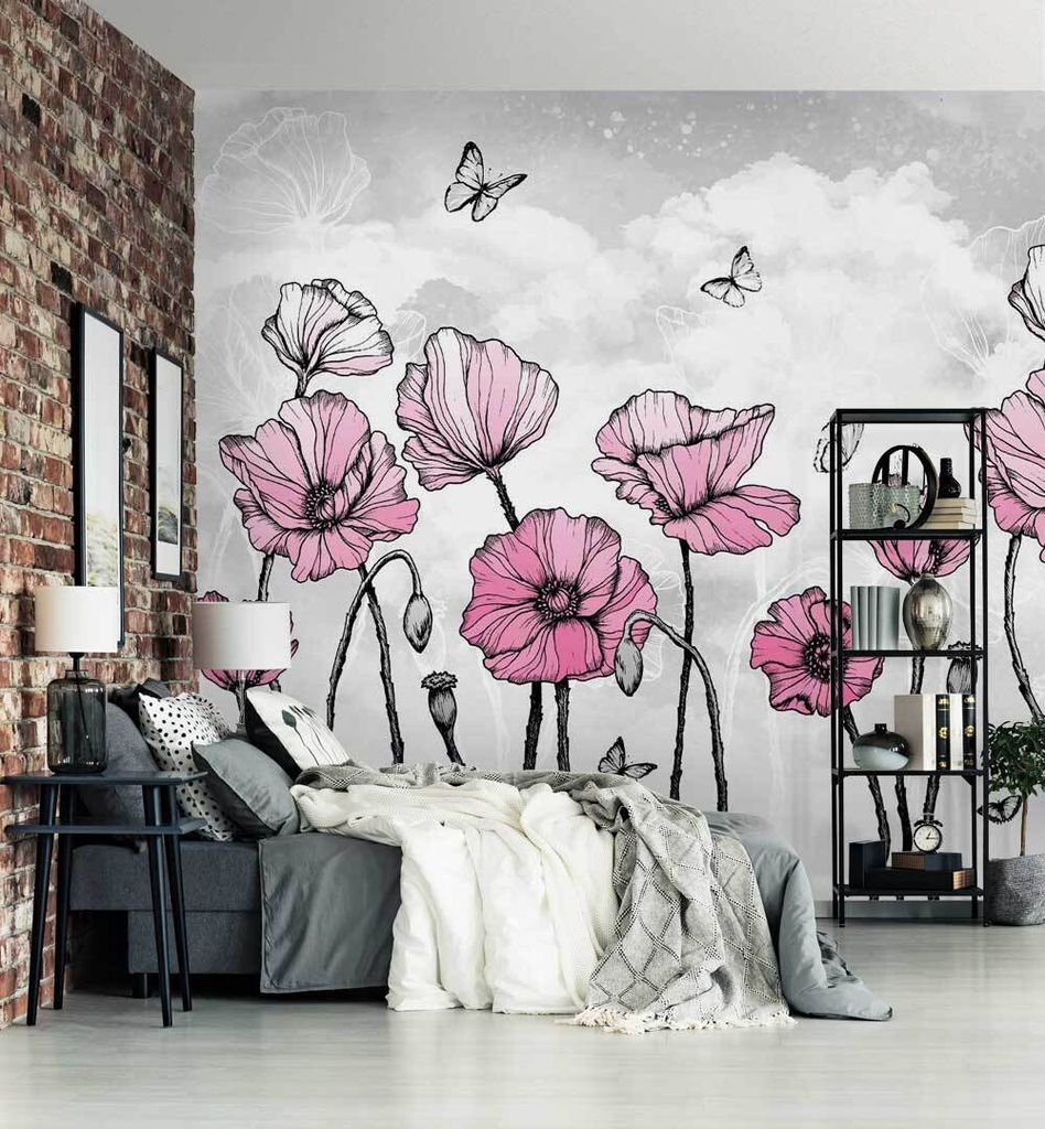 Fototapete Zauberland Blümchen, Material:Premium Vlies 150g/qm, Größe Tapete:520 x 300cm