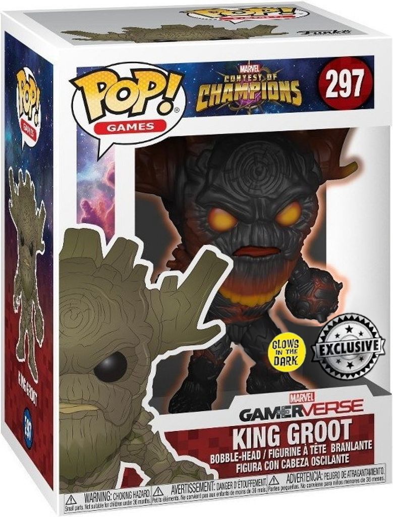 Contest of Champions - King Groot 297 Glows in the Dark Exclusive - Funko Pop! - Vinyl Figur
