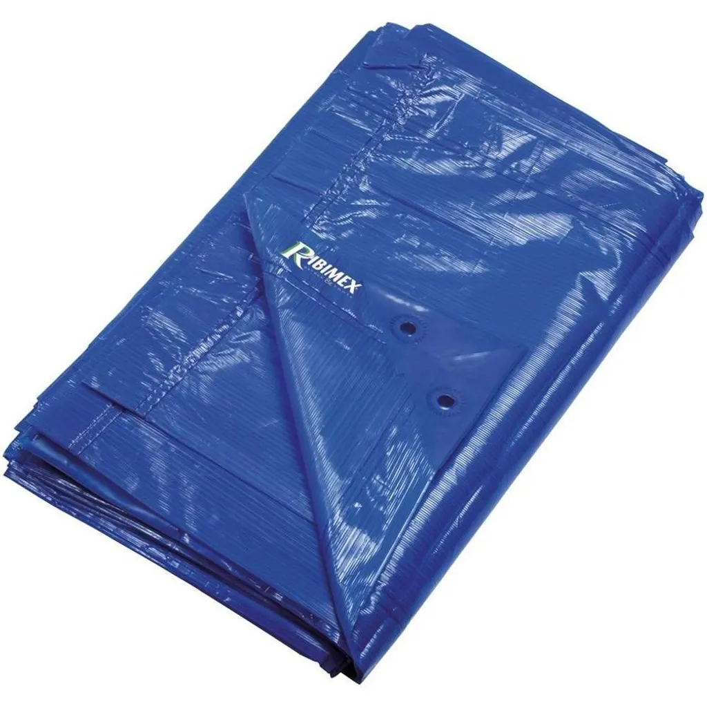 Bâche D-Work 90g/m² Bleue 5x8m - Protection Extérieure Imperméable