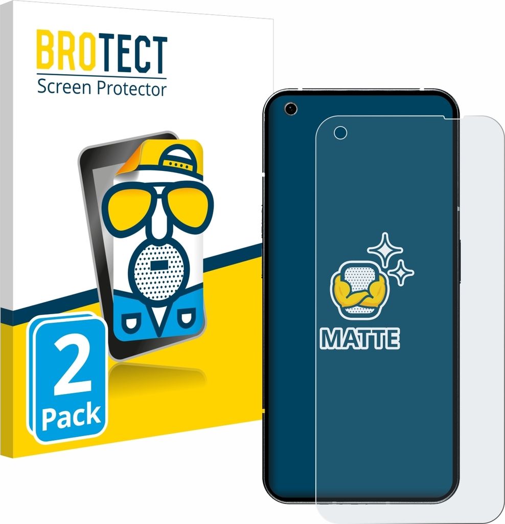 2x BROTECT Schutzfolie für Nothing Phone (1) Displayschutz Displayschutzfolie Folie Matt Entspiegelungsfolie