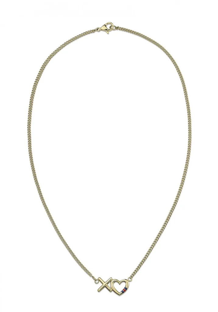 Tommy Hilfiger 2700799 Collier Femme avec Pendentif Doré en Acier Chic