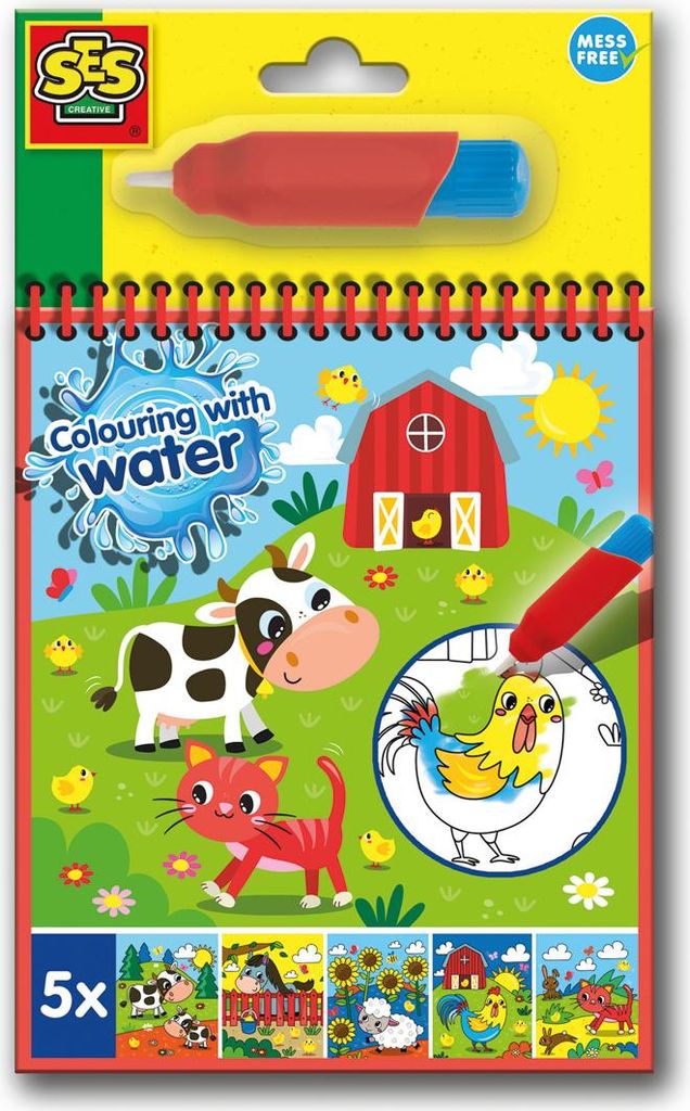 Libro da colorare SES Water con pennello 00132 01322 Immagine del prodotto 