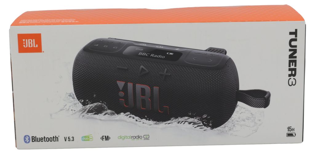 JBL TUNER 3, Przenośny, Analogowe i cyfrowe, DAB, DAB+, FM, Zdjęcie produktu 