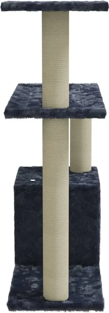 Albero Tiragraffi Gatti 70 cm Sisal Grigio Scuro | Arredo Pet - 3