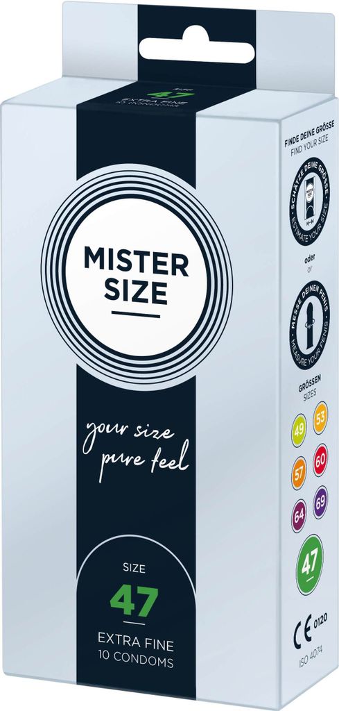 Mister Size, Prezerwatywy 47 mm, 10 sztuk Obrázok produktu 