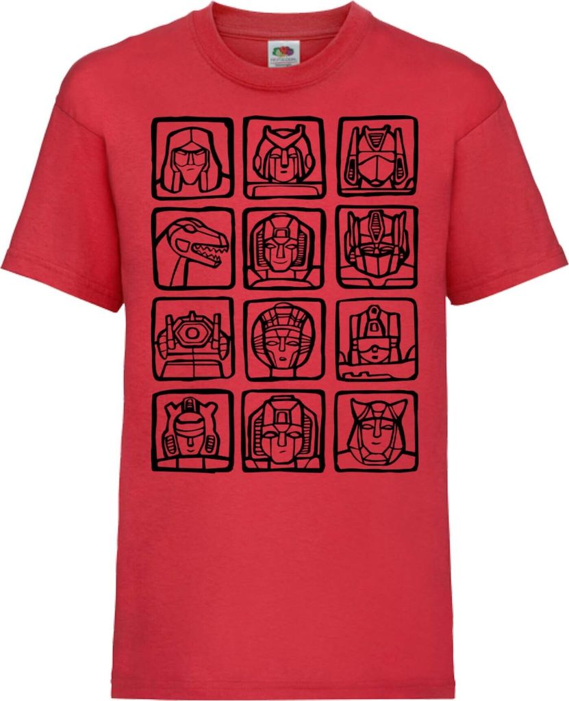 Kinder T-Shirt Transformers Car Robots, 5-6 Jahr - 116 / Rot