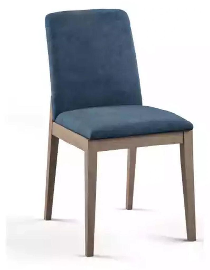 Esszimmerstühle Wohnzimmer Stuhl mit Holzbeinen Modern neu blau