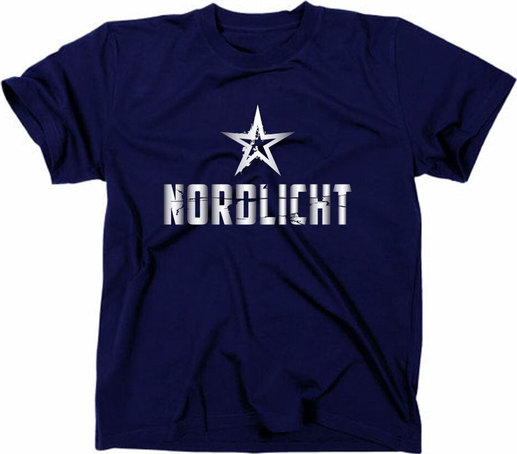 Styletex23 T-Shirt Nordlicht Stern, navy, M