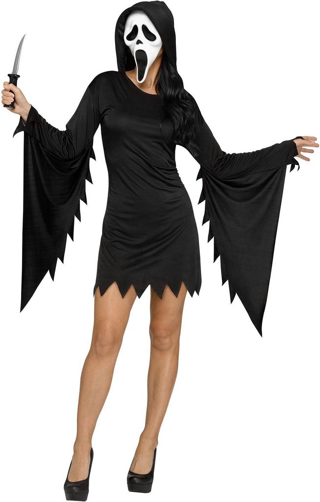 Scream Ghostface Kleid - Halloween Kostüm Damen Größe: S