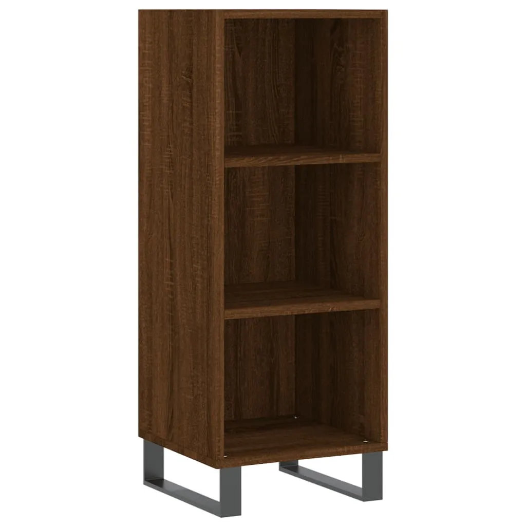 Mobile Credenza SYFAX Rovere Marrone - Design Minimalista 34.5x90cm