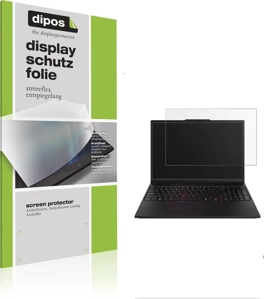2x Pellicola Lenovo ThinkPad P16 Gen 3 Antiriflesso dipos | Protezione Pro