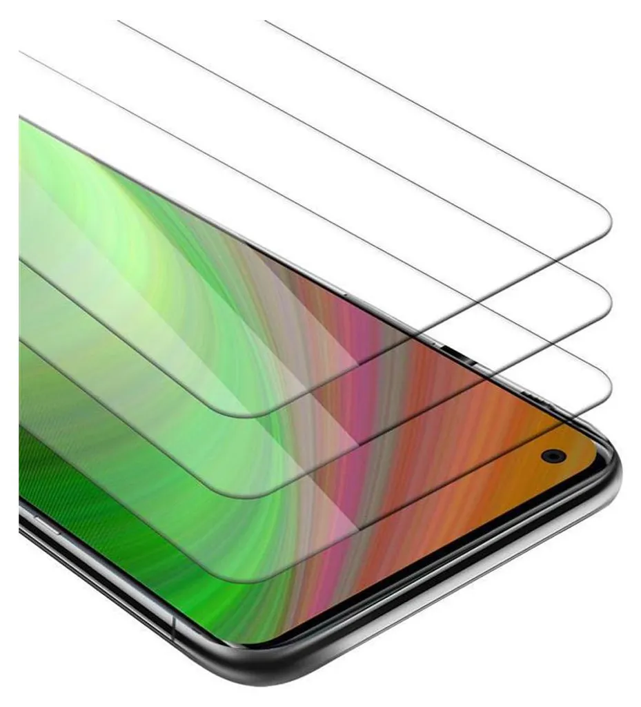 Cadorabo 3x pellicola blindata per Oneplus 8 pellicola protettiva in bianco Vetro protettivo temperato per schermo